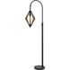 Valence 67 inch 60 watt Black and Pine Wood Floor Lamp Portable Light