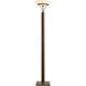 Tambo 70.9 inch 9 watt Dark Walnut and Weathered Brass Torchiere Floor Lamp Portable Light