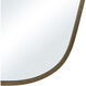 Elodie 40 X 25.75 inch Dark Antique Brushed Brass Wall Mirror