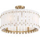 Bardon 4 Light 20.75 inch Celeste Brass Semi-Flush Ceiling Light