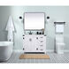 Grant 42 X 19 X 34 inch White Vanity Sink Set in Not Included