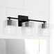 Lexi 3 Light 23 inch Matte Black Vanity Light Wall Light