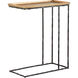 Boyles 24 X 20 inch Antique Brass and Black C Table