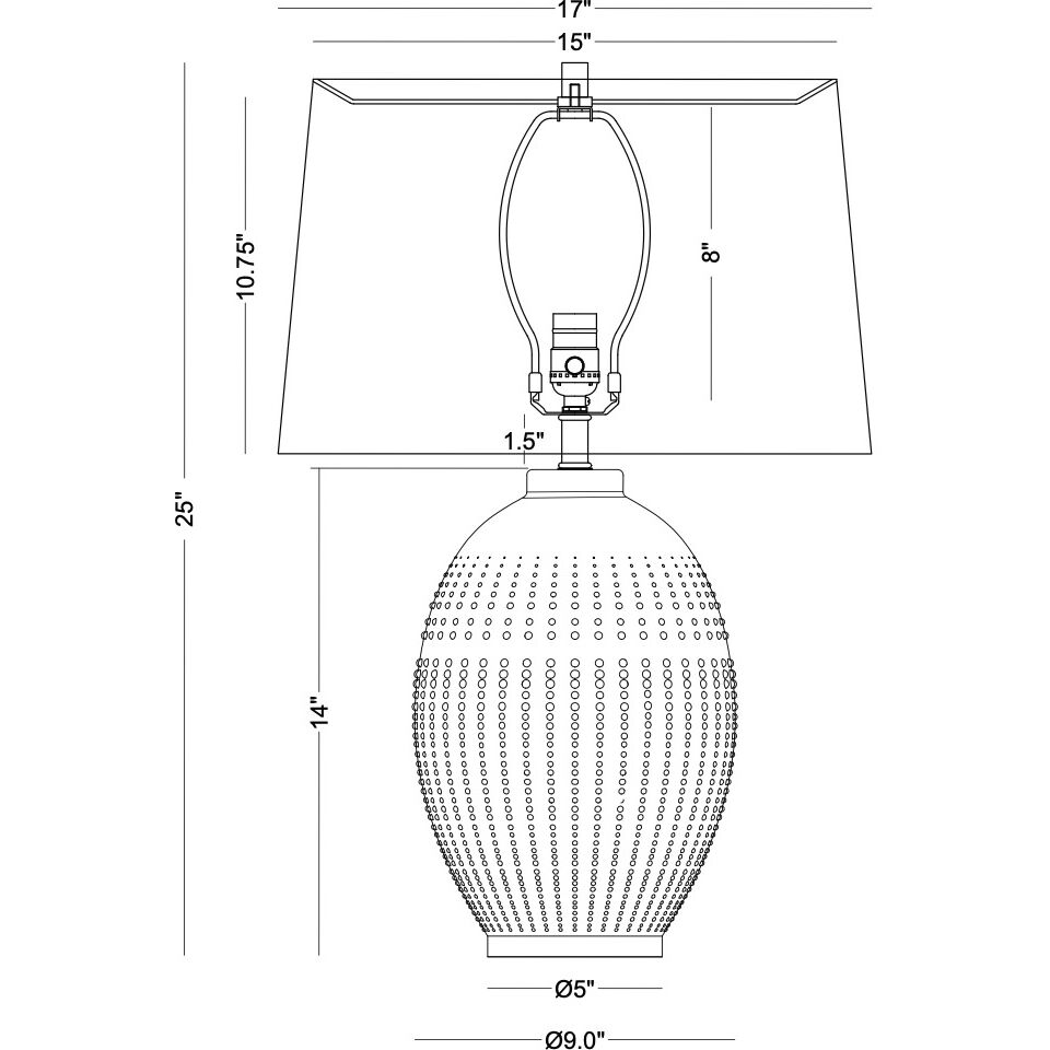 Pearl 25.5 inch 150.00 watt Green Table Lamp Portable Light