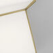 Clodagh Zig Zag Wall Sconce Wall Light in Natural Brass