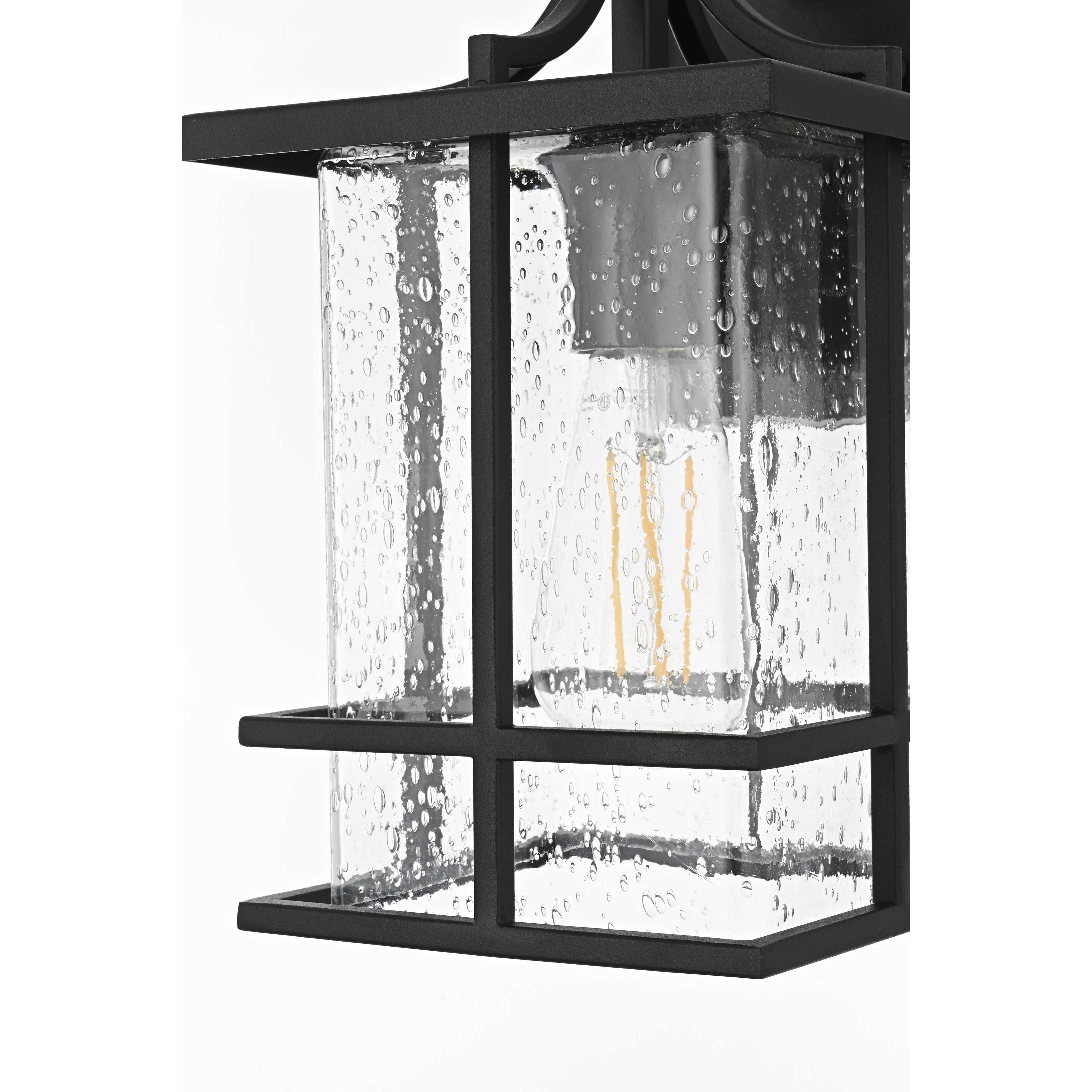 Miller 1 Light 12 inch Black Outdoor Wall Sconce