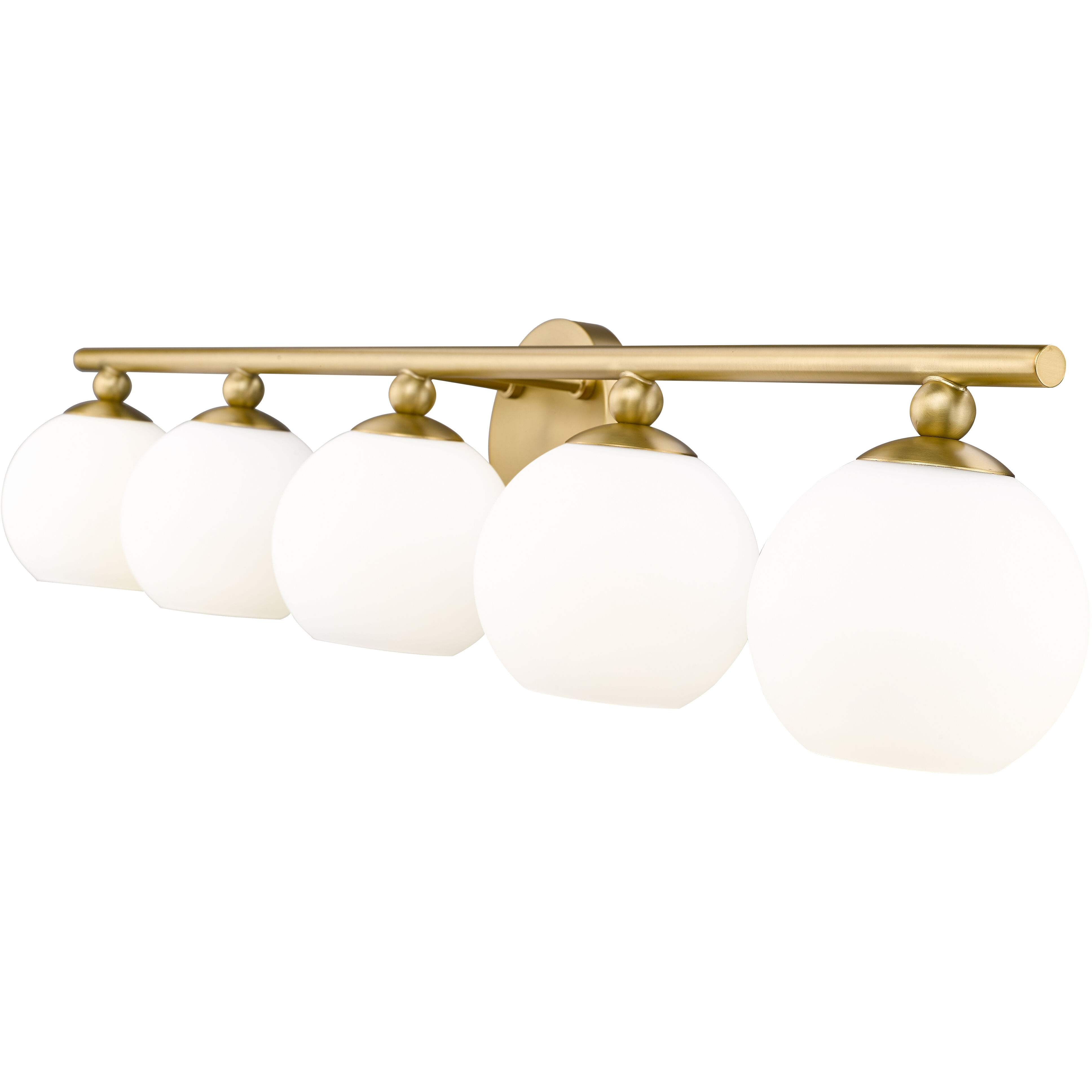 Neoma 5 Light 38.25 inch Modern Gold Vanity Wall Light