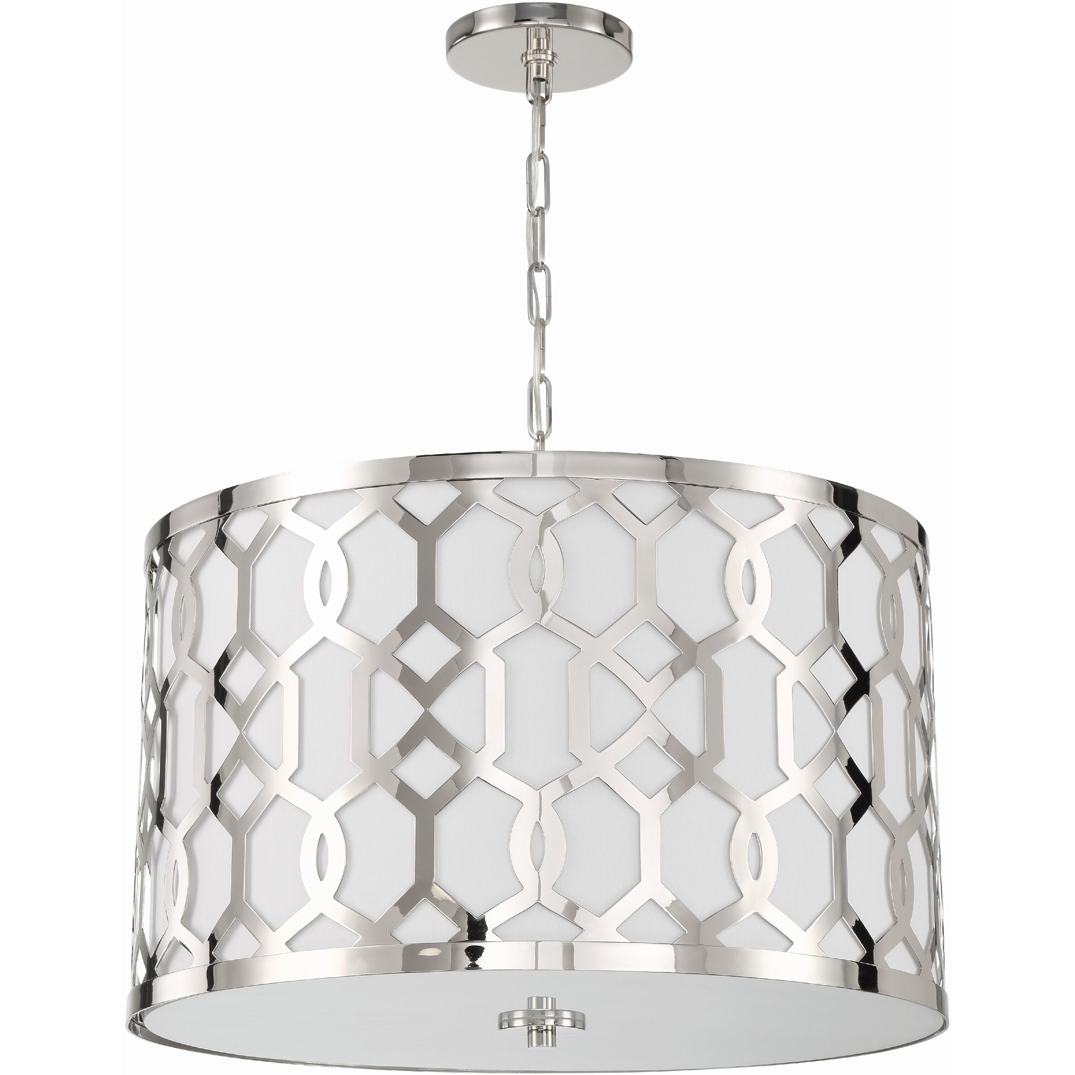 Jennings 5 Light 24.25 inch Polished Nickel Pendant Ceiling Light