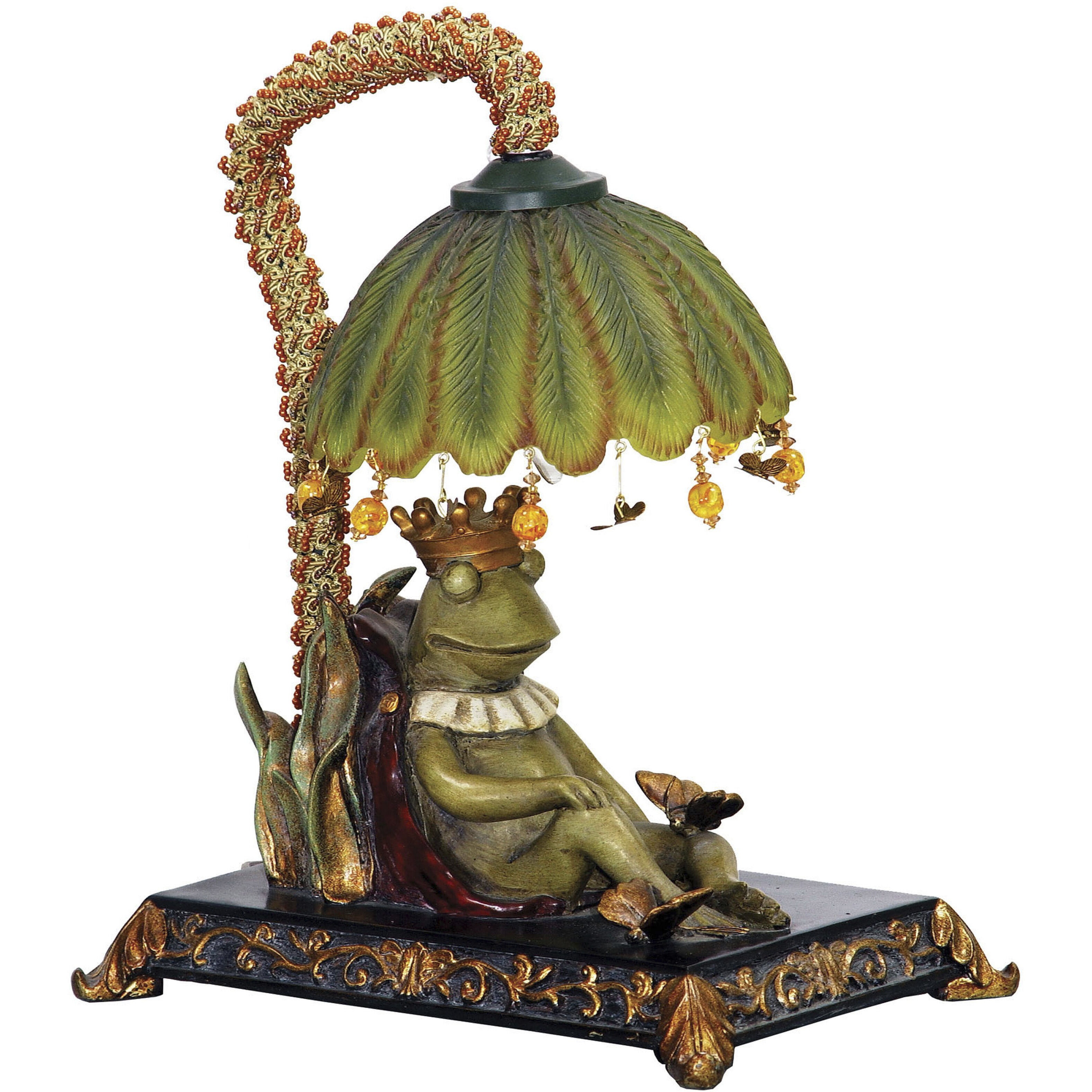 Sleeping King Frog 12.25 inch 15 watt Multicolor Table Lamp Portable Light
