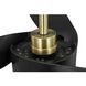 Insigna 60 inch Vintage Brass with Matte Black Blades Ceiling Fan