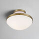 Xander 1 Light 12.25 inch Vibrant Gold Flush Ceiling Light in Vibrant Gold and Blush