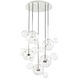 Sattelite 10 Light 44.13 inch Polished Nickel Multi-Pendant Ceiling Light