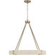 Delaney 4 Light 26 inch Matte Brass Chandelier Ceiling Light