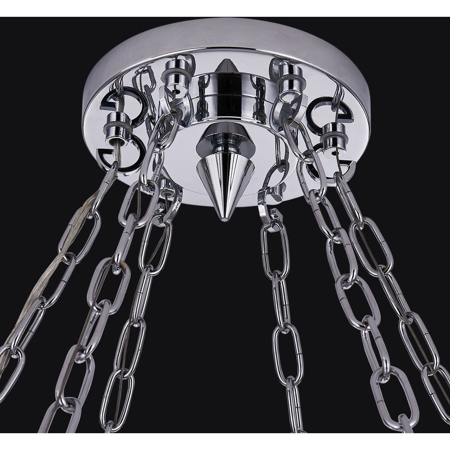 Circolare 12 Light 36 inch Polished Chrome Pendant Ceiling Light