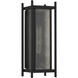 Jacobs 1 Light 16 inch Matte Black Outdoor Wall Lantern