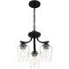 Shyloh 3 Light 16 inch Coal Semi Flush / Chandelier Ceiling Light