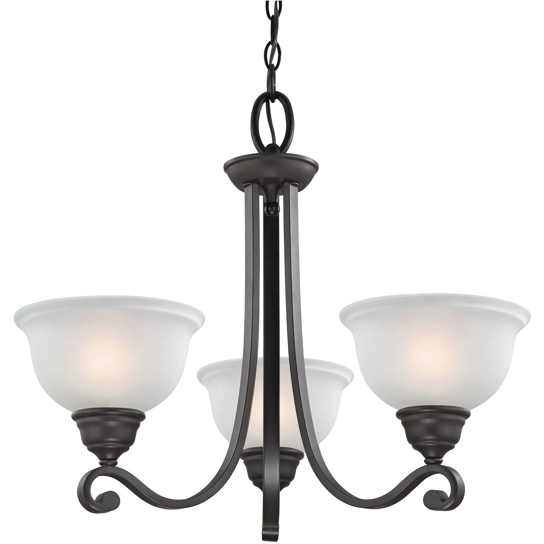Hamilton 3 Light 25 inch Oil Rubbed Bronze Chandelier Ceiling Light