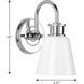 Ashford 1 Light 5 inch Polished Chrome Bath Vanity Wall Light