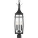 Montpelier 3 Light 29 inch Black Outdoor Post Lantern