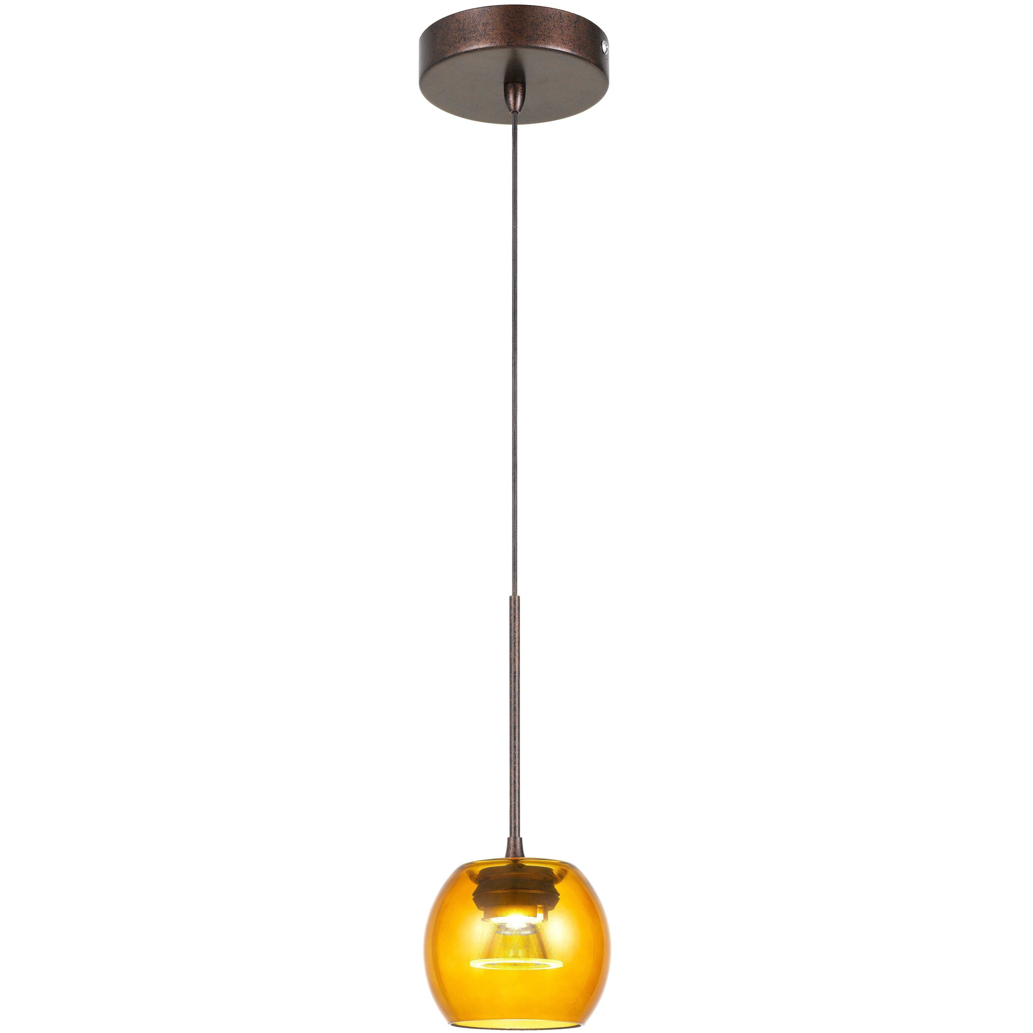 Ithaca LED 5 inch Rust Pendant Ceiling Light