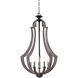 Winton 5 Light 19 inch Weathered Pine Foyer Light Ceiling Light