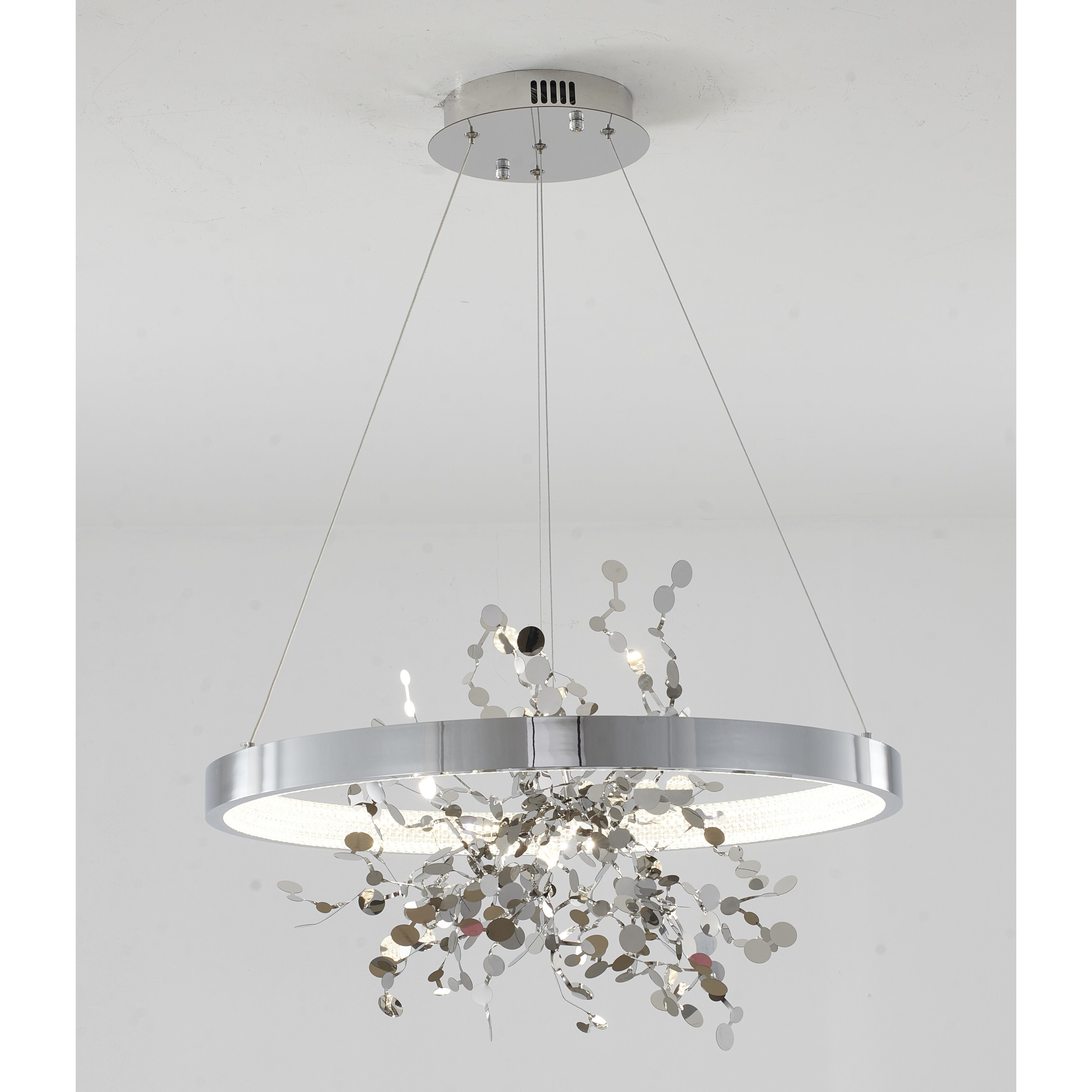 Canada LED 24 inch Chrome Chandelier Ceiling Light in 4000K
