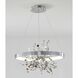 Canada LED 24 inch Chrome Chandelier Ceiling Light in 4000K