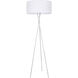Cason 66 inch 60 watt Silver Floor lamp Portable Light