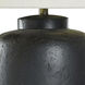 Bandzi 35 inch 100.00 watt Matte Black and White Table Lamp Portable Light