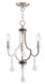 Glendale 3 Light 14 inch Brushed Nickel Mini Chandelier Ceiling Light
