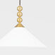 Sang 1 Light 20 inch Aged Brass Pendant Ceiling Light