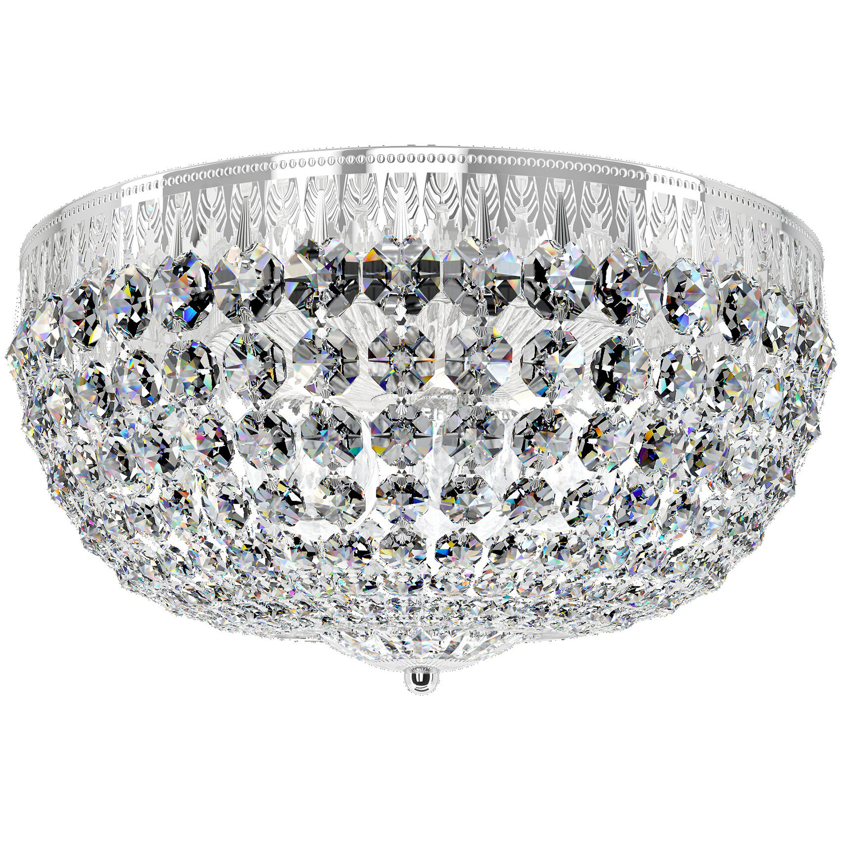 Petit Crystal 5 Light 14.00 inch Flush Mount