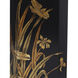Glasshouse Black and Gold Umbrella Stand
