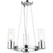 Midtown 3 Light 14.75 inch Polished Chrome Mini Chandelier Ceiling Light