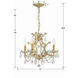 Filmore 4 Light 17.5 inch Antique Gold Mini Chandelier Ceiling Light in Clear Hand Cut