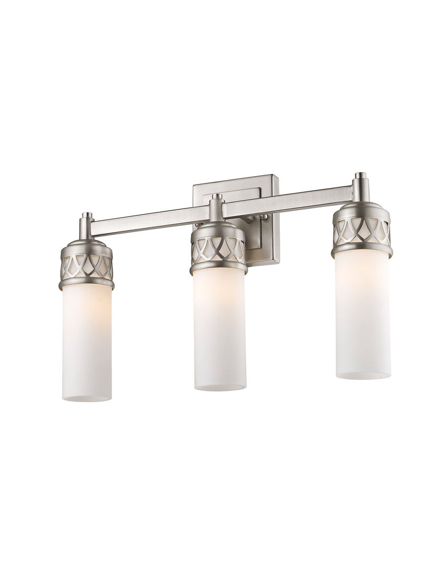 Westfield 3 Light 17.5 inch Brushed Nickel Bath Vanity Wall Light