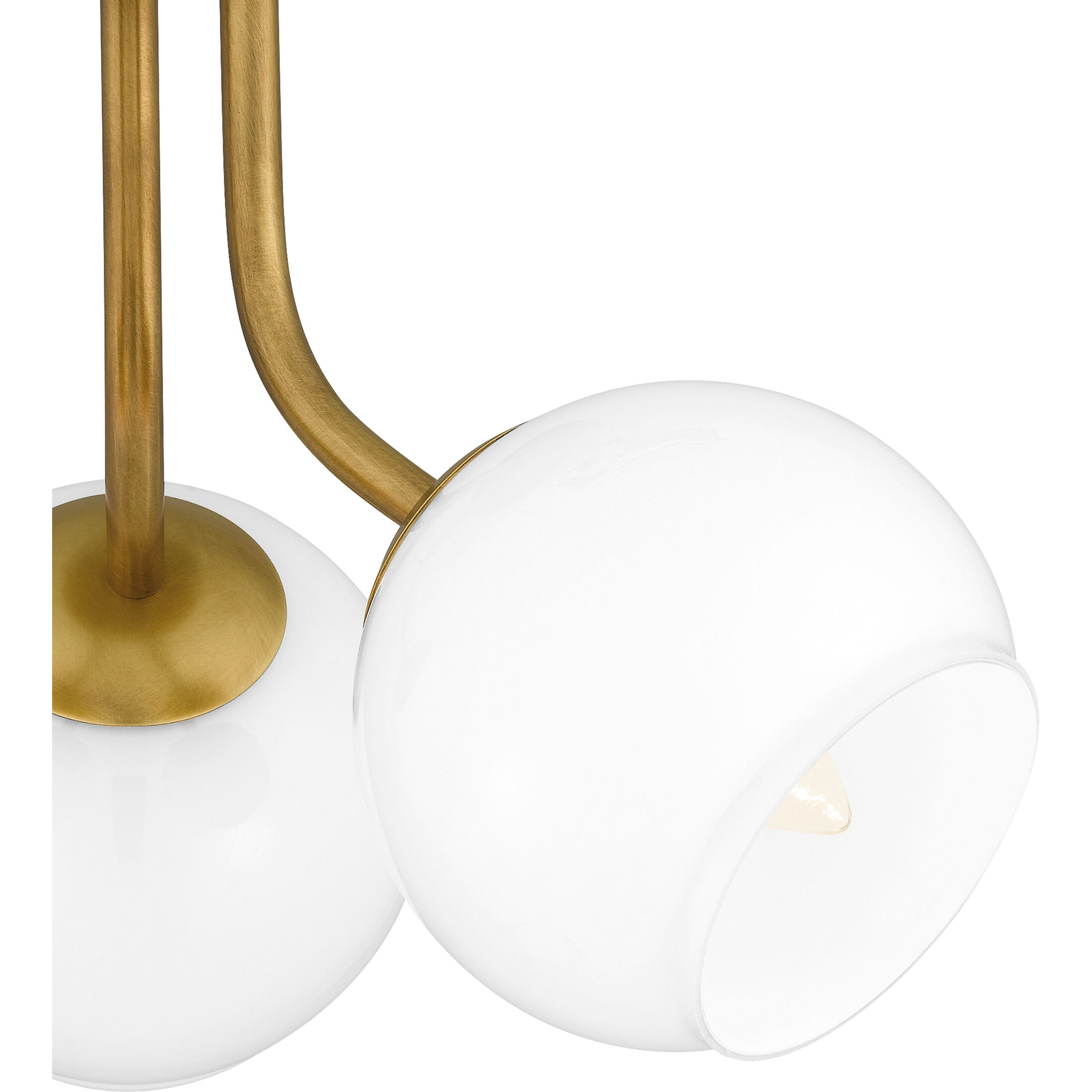 Oberlin 3 Light 16 inch Weathered Brass Semi-Flush Mount Ceiling Light