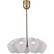 Cocoon 9 Light 28 inch Winter Brass Chandelier Ceiling Light