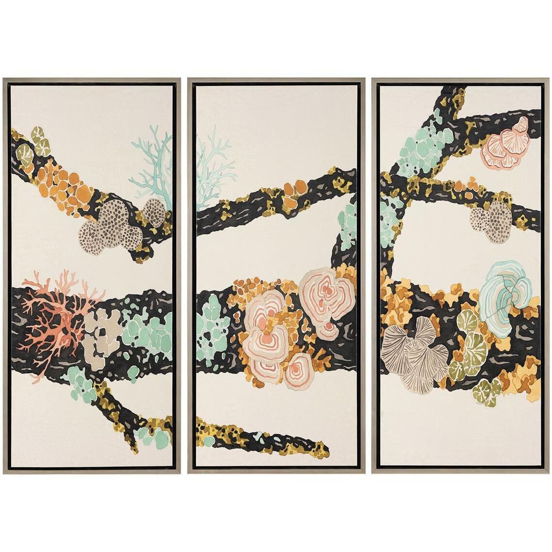 Kristine Hegre's Botanical Bough Giclees, Triptych