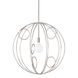 Alanis LED 28 inch Polished Nickel Pendant Ceiling Light, Medium
