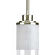 Alexa 1 Light 5.13 inch Brushed Nickel Mini-Pendant Ceiling Light