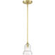 Gregory 1 Light 5 inch Aged Brass Mini Pendant Ceiling Light