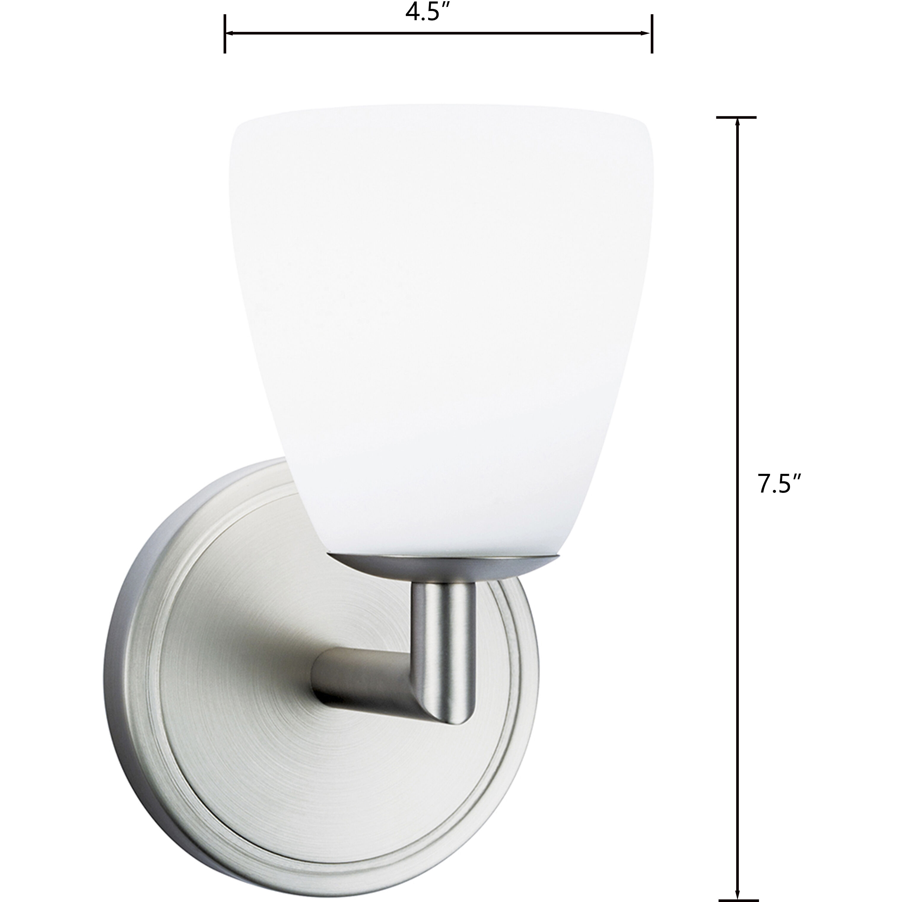 Chancellor Sconce Wall Light in Brushed Nickel
