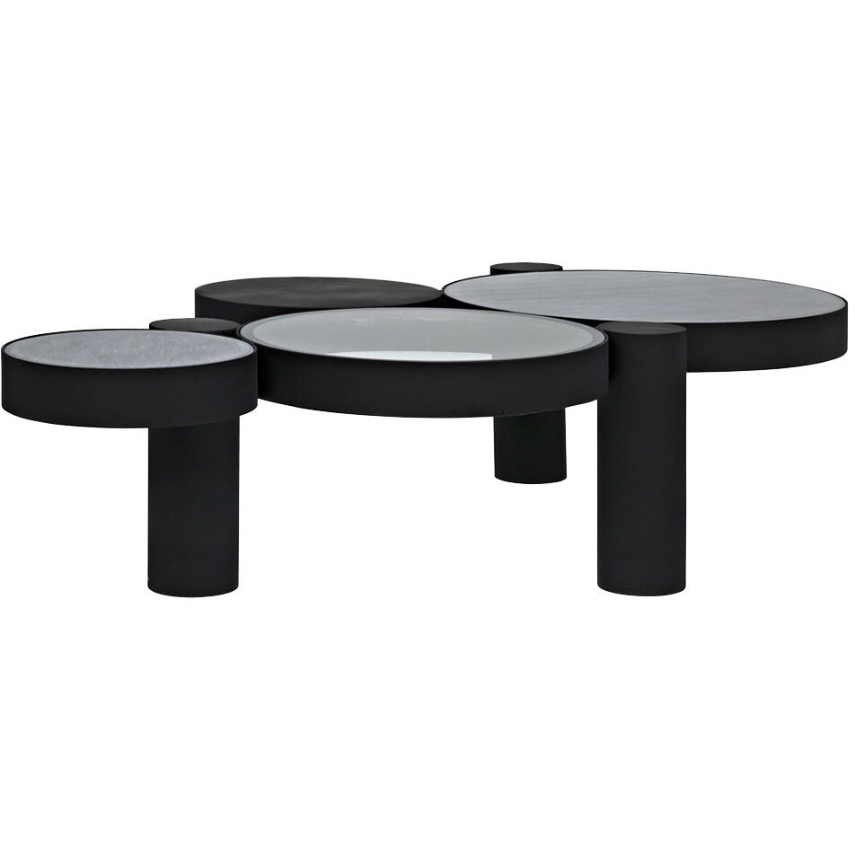 Trypo 68 X 42 inch Matte Black Coffee Table