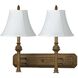 Hotel 2 Light 26 inch Antique Gold Wall Lamp Wall Light