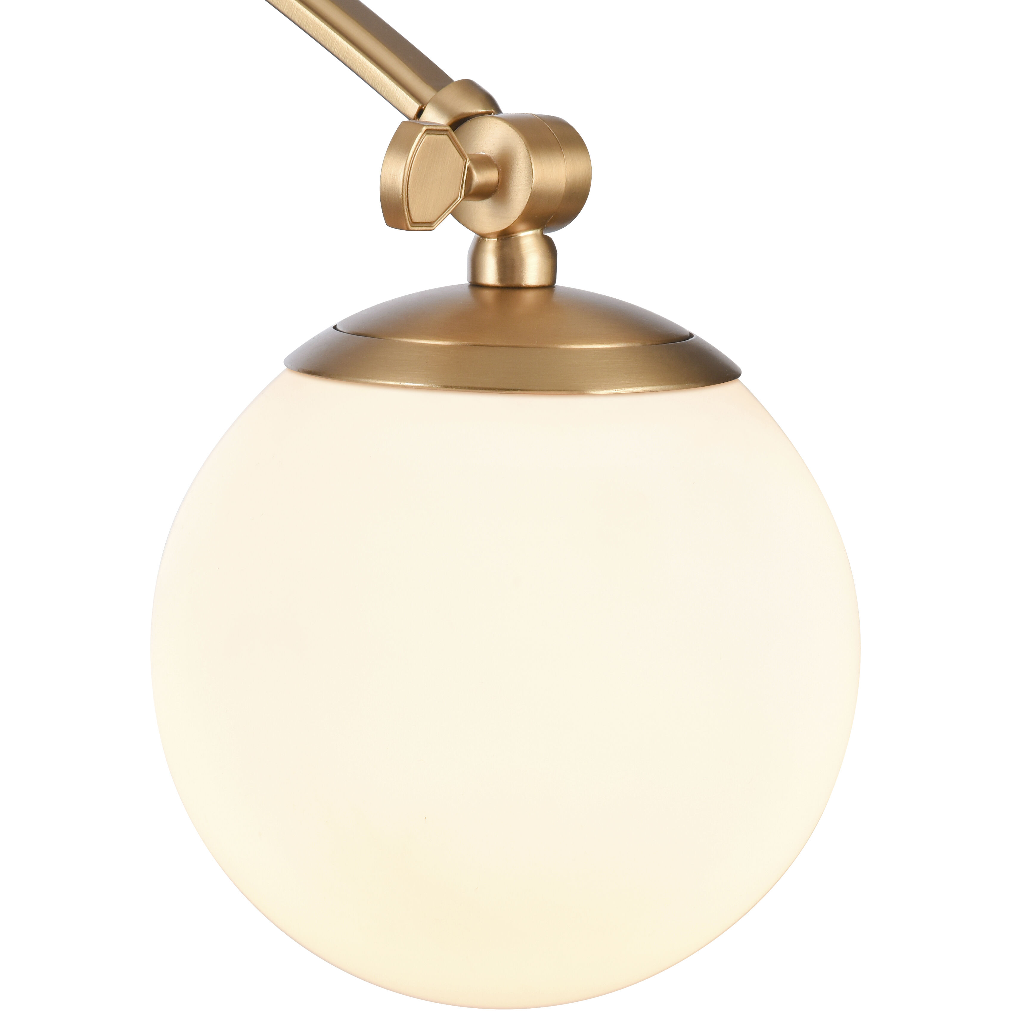 Caroline 25.5 inch 60 watt Brushed Gold Swingarm Sconce Wall Light