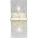 Chevall 2 Light 7 inch Gilded Silver Wall Sconce Wall Light, Design Series