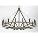Sonoma 12 Light 47.75 inch Dark Bronze Chandelier Ceiling Light