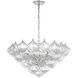 Julie Neill Caselli LED 35.5 inch Polished Nickel Basket Chandelier Ceiling Light