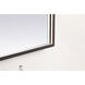 Pier 30 X 24 inch Black LED Mirror